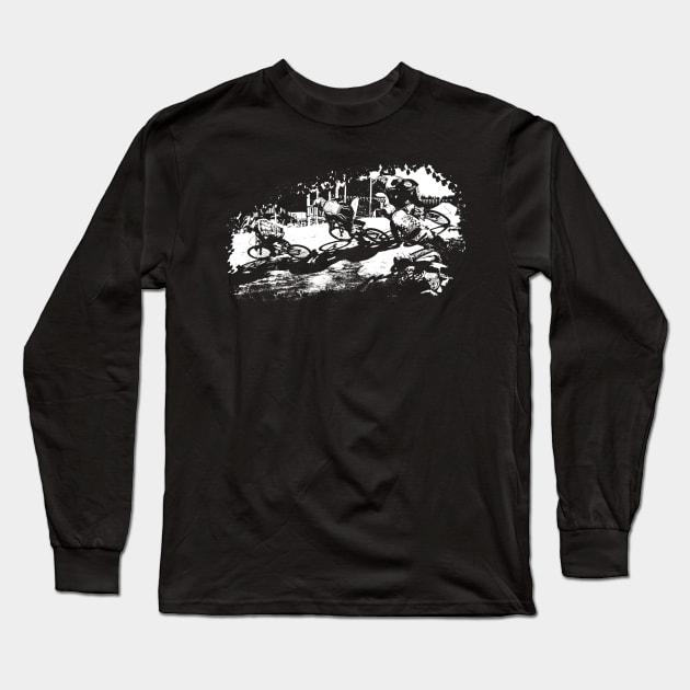 bmx Long Sleeve T-Shirt by rickylabellevie